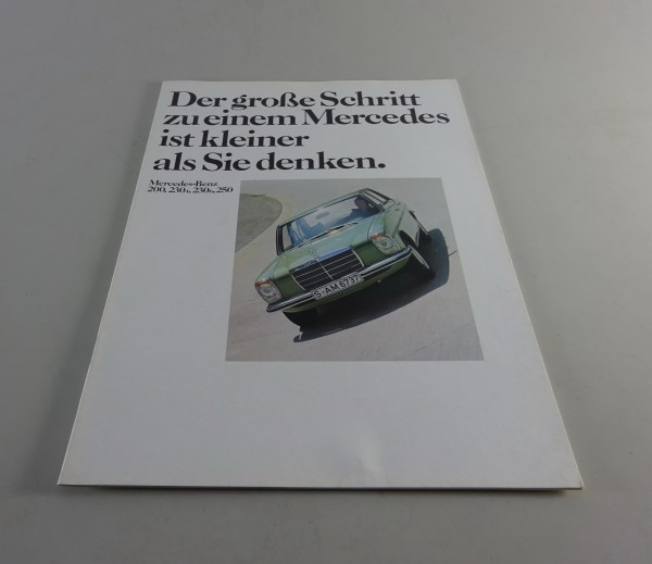 Prospekt Mercedes-Benz /8 W115 - 200 D / 230₄, W114 - 230₆ / 250 Stand 11/1973