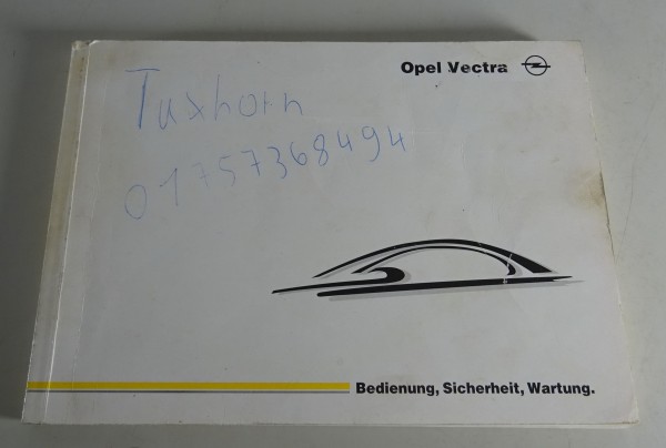 Betriebsanleitung / Handbuch Opel Vectra B Stand 06/1998