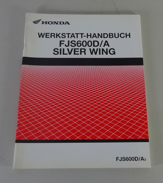 Werkstatthandbuch / Nachtrag Honda FJS 600 D/A Silver Wing Stand 12/2002