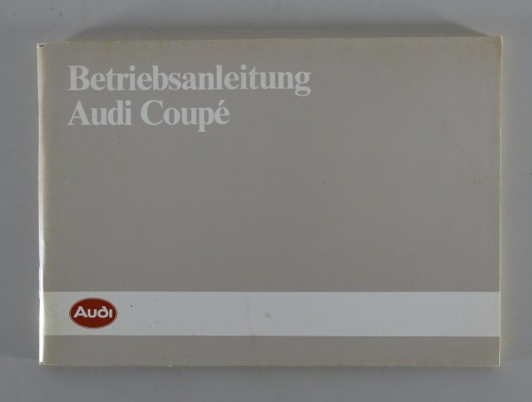 Betriebsanleitung Audi Coupe Typ 81 Stand 07/1984