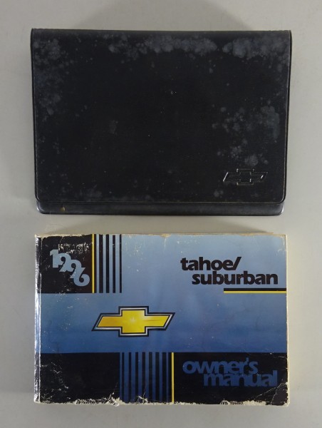 Board folder + Owner´s Manual / Handbook Chevrolet Tahoe / Suburban Stand 1996