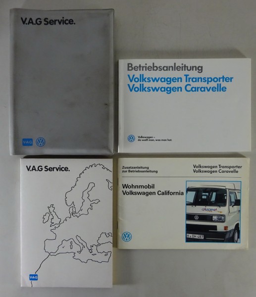 Bordmappe + Betriebsanleitung VW Bus T3 California Stand 01/1989 - original