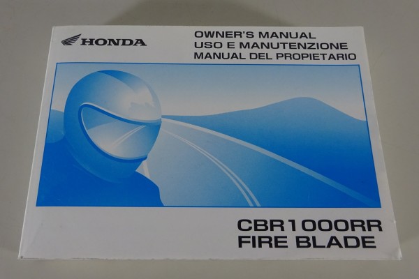 Owner's Manual / Uso e Manutenzione Honda CBR1000RR Fire Blade from 2005