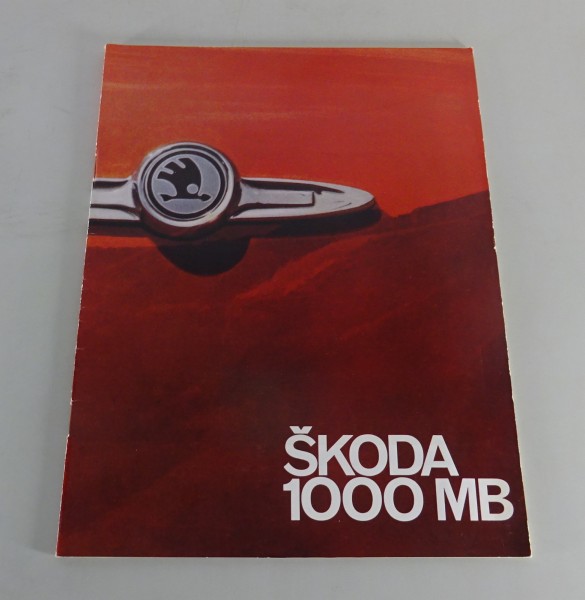 Prospekt / Broschüre Skoda 1000 MB Stand 1964