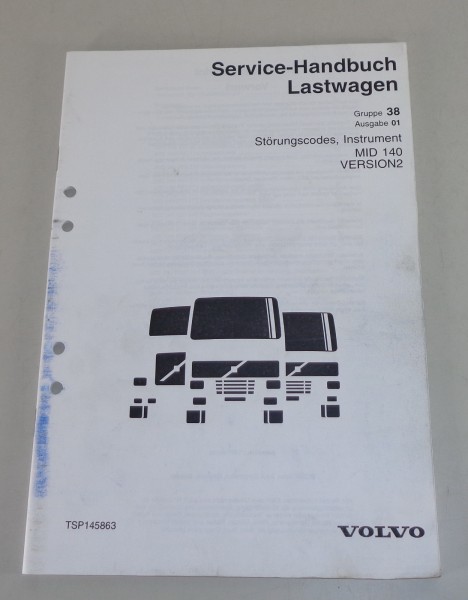 Werkstatthandbuch Volvo LKW Störungscodes, Instrument MID 140 von 2001