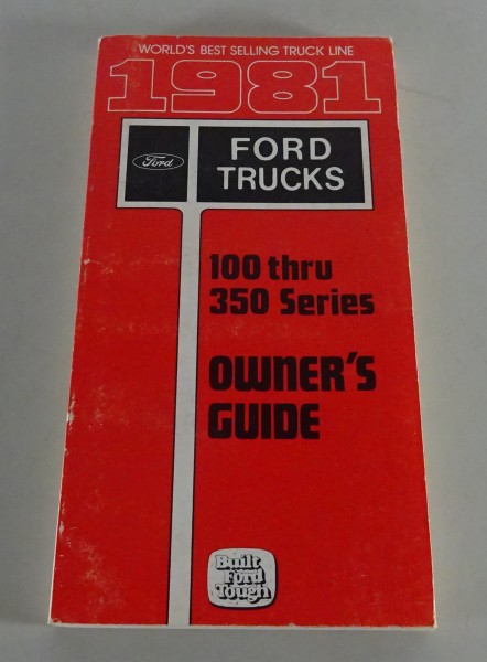 Owner´s Manual / Handbook Ford F 100 - F 350 Pickup Truck Stand 1981