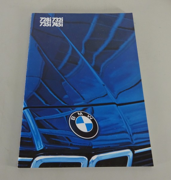 Brochure BMW 7 reeks E23 728i / 732i / 735i / 745i van 01/1984