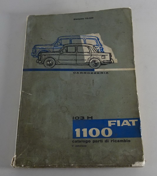 Teilekatalog Fiat 1100, Typ 103 H - Karosserie von 02/1961