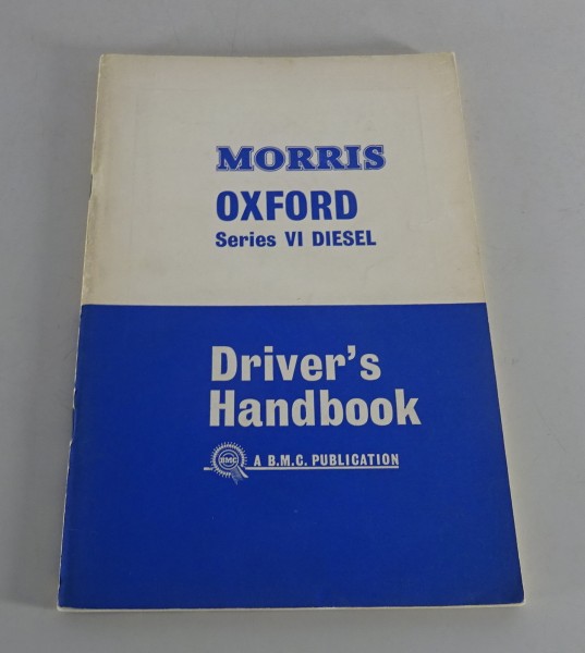 Owner´s Manual Morris Oxford Series VI Diesel Saloon & Traveller from 01/1965