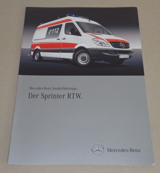 Prospekt / Brochüre / Werbung Mercedes - Benz Sprinter RTW St.03/2009