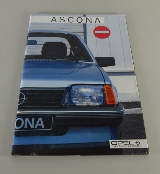 Faltprospekt / Broschüre Opel Ascona C + Technische Daten Stand 08/1984