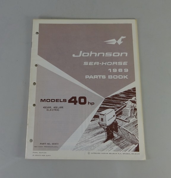 Teilekatalog OMC Johnson Outboards 40 PS Models Stand '69