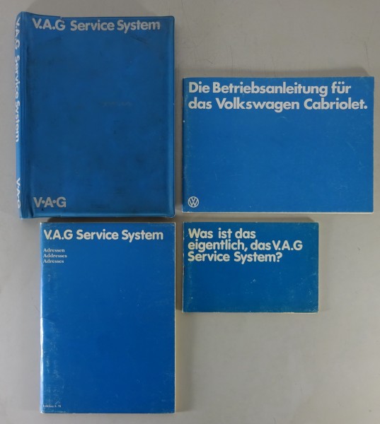 Bordmappe + Betriebsanleitung VW Käfer Cabriolet 1303 von 04/1979