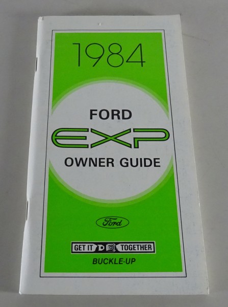 Owner´s Manual / Handbook Ford EXP Stand 1984