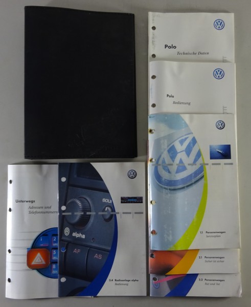 Bordmappe + Betriebsanleitung / Handbuch VW Polo 6N2 Stand 10/2000