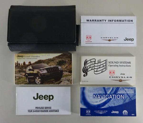 Owner's Manual + Wallet Jeep Grand Cherokee Typ WJ from 2005