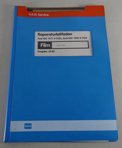 Werkstatthandbuch Microfich Getriebe Audi 100 200 Typ 43 Stand März 1982