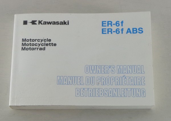 Betriebsanleitung / Owner's Manual Kawasak ER-6f / ER-6f ABS Stand 2006