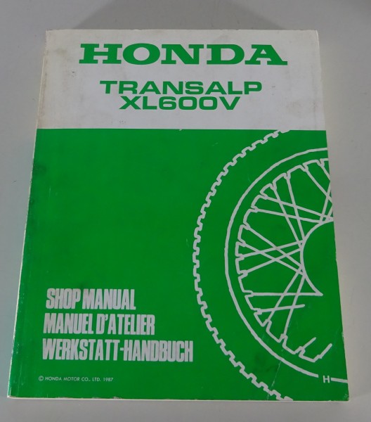 Werkstatthandbuch / Shop Manual Honda Transalp XL 600V Typ PD06 Stand 1987