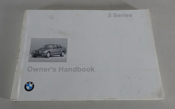 Owner's Manual / Handbook BMW 3 - Series E36 Stand 1996