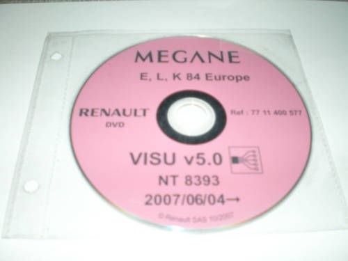 Schaltpläne auf CD Renault Megane - Modelljahr 2007!