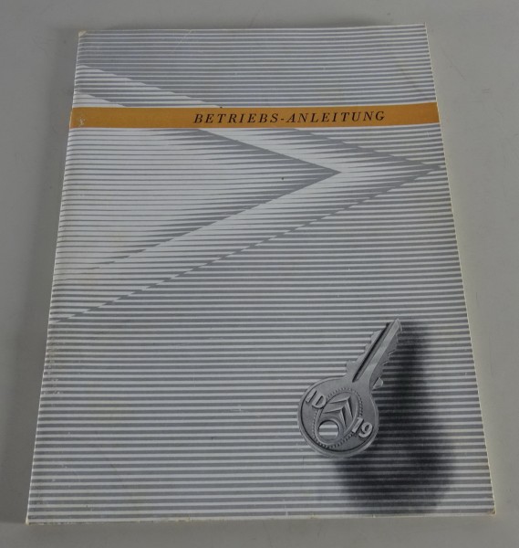 Betriebsanleitung / Handbuch Citroen ID 19 Stand 11/1957