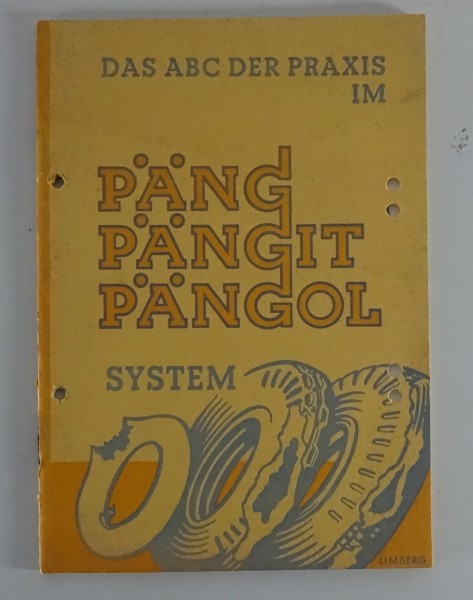 Betriebsanleitung / Handbuch Reifen Reparatur Päng Pängit Pängol von 1939