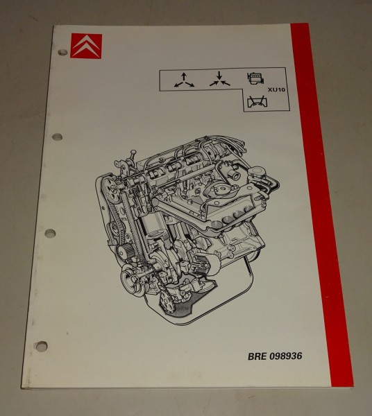 Werkstatthandbuch Citroen XM Motor 2,0l 8V XU10 2C Vergaser 114 PS Stand 03/1990