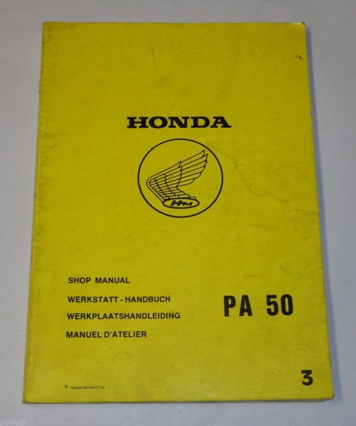 Werkstatthandbuch / Workshop Manual Honda PA 50 Mofa Stand 1980