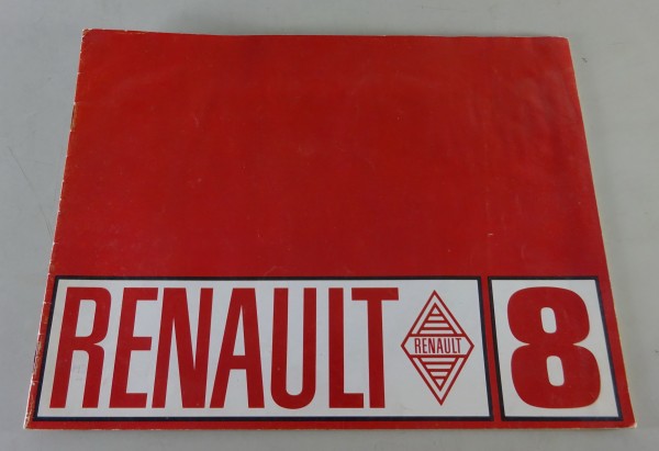 Prospekt / Broschüre Renault R8 Stand 1962 - 1973 - original