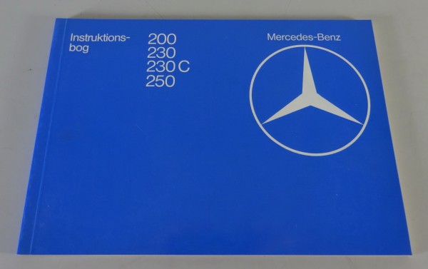 Instruktionsbog Mercedes-Benz W123 / C123 Stand 11/1979 - Dänisch