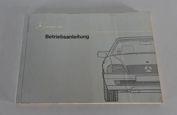 Betriebsanleitung Mercedes-Benz R129 300 SL / 300 SL-24 / 500 SL Stand 01/1989