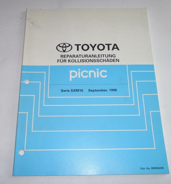 Werkstatthandbuch Toyota Picnic Karosserie / Kollosionsschäden, Stand 09/1996