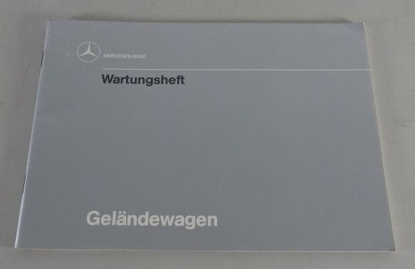 Scheckheft / Serviceheft blanko Mercedes-Benz G-Klasse W460 230, 280 GE von 1989