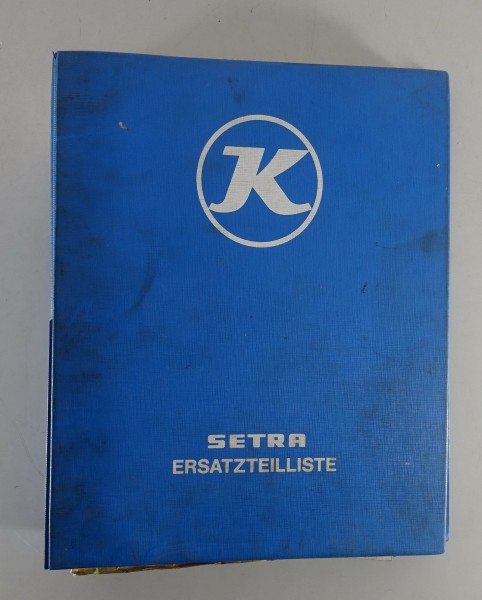 Teilekatalog / Ersatzteilliste Kässbohrer Setra Bus S 215 HD Stand 1979