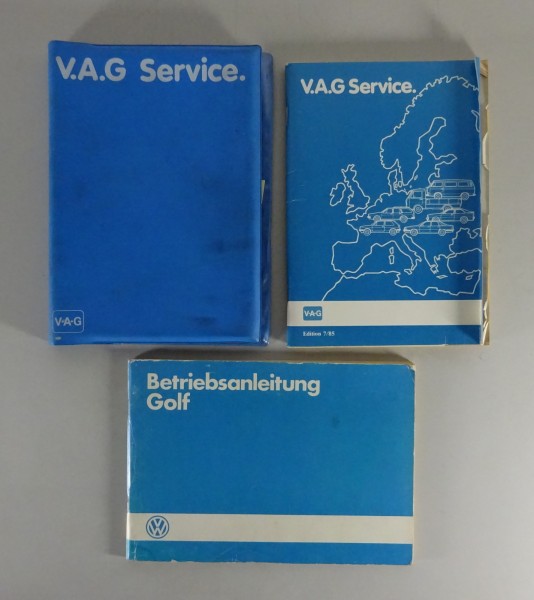 Bordmappe + Betriebsanleitung / Handbuch VW Golf 2 / II Stand 02/1986