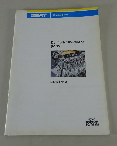 SSP Nr. 59 Selbststudienprogramm Seat 1,4l-16v-Motor MSV Stand 02/1999