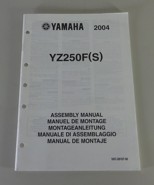 Montageanleitung / Assembly Manual Yamaha YZ 250 F (S) von 2004