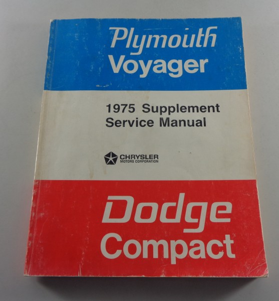 Werkstatthandbuch Nachtrag Chrysler Dodge Ram Wagon + Plymouth Van von 1975