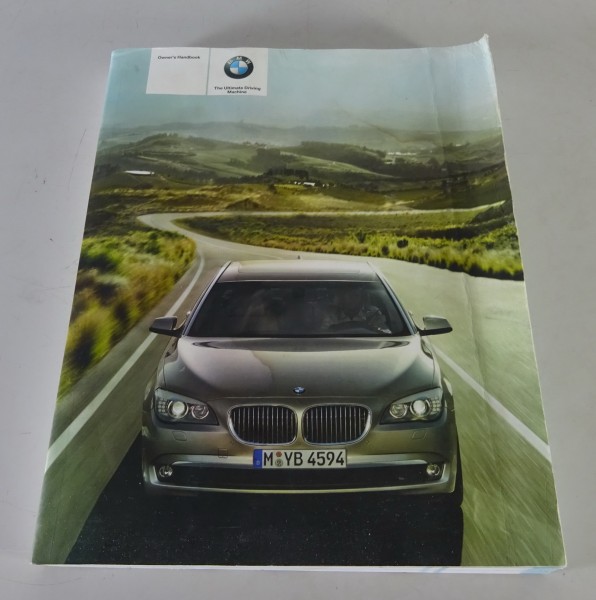 Owner's Manual BMW 7-Series F01 730i / 740i / 760i / 740d etc. from 03/2010