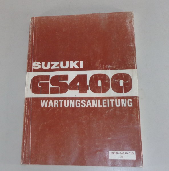 Werkstatthandbuch Suzuki GS 400 Stand 12/1976