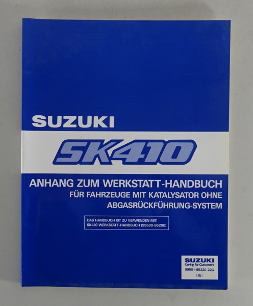 Werkstatthandbuch Nachtrag Suzuki SK 410 Super Carry Stand 10/1992