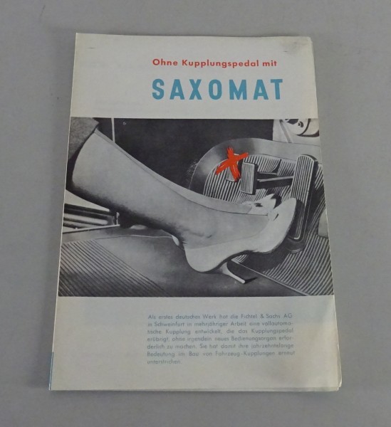 Prospekt Fichtel & Sachs Saxomat / Halbautomatik Stand 1958