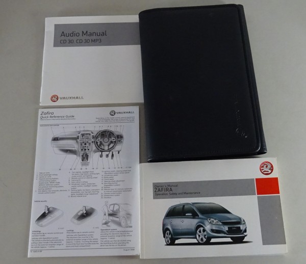 Owner's Manual + Wallet Opel / Vauxhall Zafira B printed 08/2008