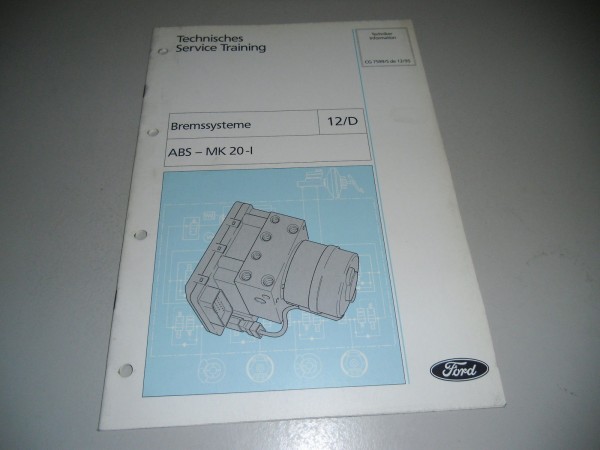 Technische Information Ford Antiblockiersystem ABS MK 20-I, Stand 12/1995