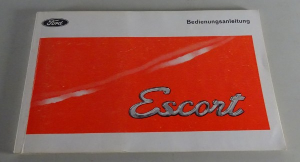 Betriebsanleitung / Handbuch Ford Escort MK. I "Knochen" Stand 01/1970