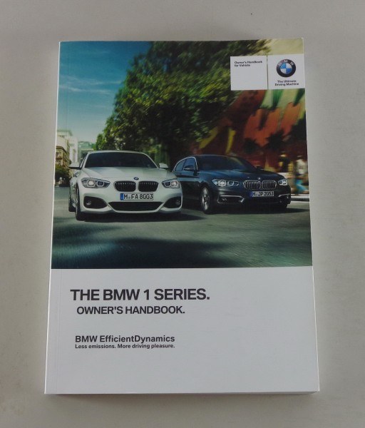 Owner's Manual BMW 1-Series 114 116 118 120 125 i d M 135i F20 from 2015