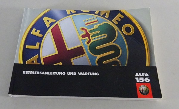 Betriebsanleitung Alfa Romeo 156 von 01/1998