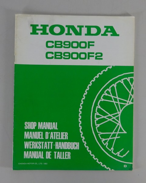 Werkstatthandbuch Ergänzung Honda CB 900F / CB 900F2 Stand 1983