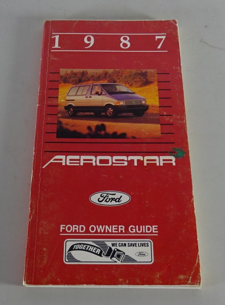 Owner´s Manual / Handbook Ford Aerostar Stand 1987